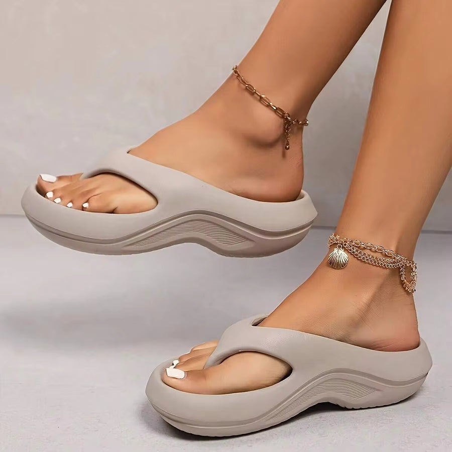 Ultra-Soft Cloud Flip Flops With Arch Support, Quick-Dry Spa Sandals, Stylish Summer Beach Shoes For Indoor/Outdoor Wear