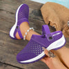 Air Cushion 2026 Slippers For Women Breathable Running Hole Shoes Sandals For Women Single Style Outdoor Wear Closed Toe Thick Bottom Wedge Heel Shoes